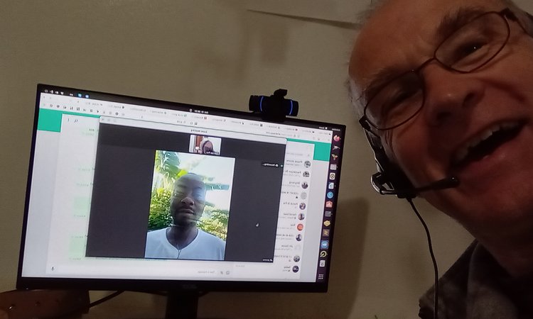 Conrad and Phares on a Zoom call