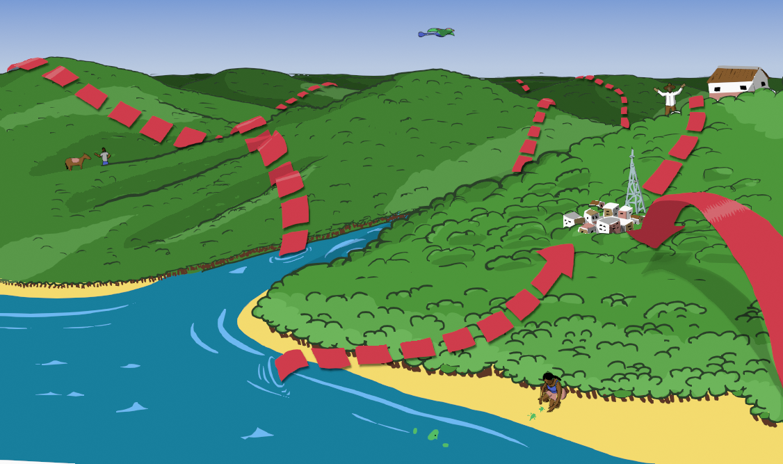 forest and mountain Color and R